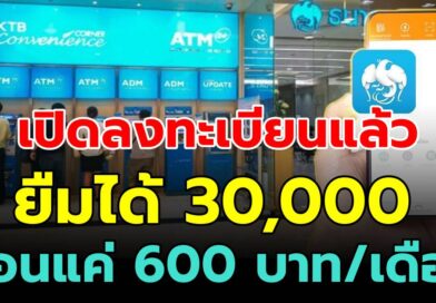 สมัครผ่านแอป กรุงไทยให้ยืม 30,000 รู้ผลไวใน 5 นาที